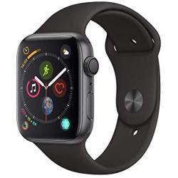 Apple Watch Series 4 (GPS, 44mm) - Space Gray Aluminum Case with Black Sport Band