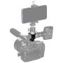 Hot Shoe Camera Mount Adapter - Aluminium Quadruple Cold Shoe Adapter for Lights, LED Monitors, Microphones, Audio Recorder & Studio Flash Video Camera