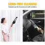 Solpuo Handheld Vacuum, Car Vacuum Cleaner, Powerful Suction Portable Vacuum Cleaner for Home and Car Cleaning, Lightweight Hand Wireless Vacuum Cleaner Powered by USB Quick Charge Tech - Gold
