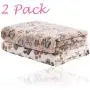 iNNEXT 2 Pack Puppy Blanket for Pet Cushion Small Dog Cat Bed Soft Warm Sleep Mat, Pet Dog Cat Puppy Kitten Soft Blanket Doggy Warm Bed Mat Paw Print