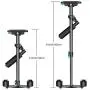 Neewer Carbon Fiber 24 inches/60 Centimeters Handheld Stabilizer with 1/4 3/8 inch Screw Quick Shoe Plate for Canon Nikon Sony and Other DSLR Camera Video DV up to 6.6 pounds/3 kilograms (Black)