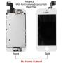 Mobkitfp for iPhone SE Screen Replacement with Camera White for A1662,A1723,A1724, Compatible with iPhone 5SE Screen Replacement Digitizer LCD Touch Display, Pre-Assembled with Camera, Ear Speaker