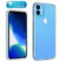 Kit Me Out World Clear Hybrid Series Case Designed for iPhone 11 6.1" Case, Transparent Hard (PC) Back and Clear TPU Bumper Protection Shockproof Case Cover (Ultra Clear)