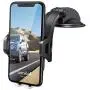 Dashboard Car Phone Mount - Lamicall Dash Mount Cell Phone Holder Stand for Car with Strong Suction Cup, Compatible with iPhone 11 Pro Xs Max XR X 8 7 6 Plus, 4-6.5 Phones