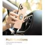 GVIEWIN Marble Cell Phone Ring Holder Finger Ring Stand, Kickstand Metal Grip Holder for Magnetic Car Mount Compatible with iPhone 11 Pro Max/X/XR/SE 2020 and Other Smartphones (Agaria/Cyan)
