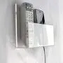 VANCORE Clear Wall Mounted Charging Phone Holder Smart Phone Station TV Remote Control Holder Clear Wall Box for Phone Remote Control (2 Holes)