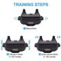 Waterproof Dog Training Collar, Rechargeable Remote Controlled Dog Shock Collar W/100 Levels of Vibration & Static Shock for Small Medium and Large Dogs
