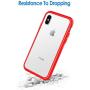 JETech Case for Apple iPhone Xs and iPhone X, Shock-Absorption Bumper Cover, Red
