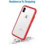 JETech Case for Apple iPhone Xs and iPhone X, Shock-Absorption Bumper Cover, Red
