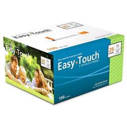 EasyTouch® U-100-29G, Insulin Syringes, 1cc/mL, 1/2" (Box of 100)