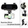 Kokuji Car Rearview Mirror Mobile Phone Stands Navigation Bracket Adjustable Telescopic Mobile Phone Holder snap-on Mobile Phone Holder Multi-Function Model Universal