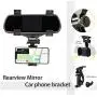 Kokuji Car Rearview Mirror Mobile Phone Stands Navigation Bracket Adjustable Telescopic Mobile Phone Holder snap-on Mobile Phone Holder Multi-Function Model Universal