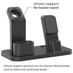 BEACOO Stand for iwatch 5, Charging Stand Dock Station for AirPods Stand Charging Docks Holder, Support for iwatch 5/4/3/2/1 NightStand Mode and for iPhone 11/X/7/7plus/SE/5s/6S