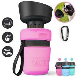 lesotc Pet Water Bottle for Dogs, Dog Water Bottle Foldable, Dog Travel Water Bottle, Dog Water Dispenser, Lightweight & Convenient for Travel BPA Free