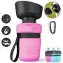 lesotc Pet Water Bottle for Dogs, Dog Water Bottle Foldable, Dog Travel Water Bottle, Dog Water Dispenser, Lightweight & Convenient for Travel BPA Free