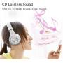 Bluedio Bluetooth 5.0 Headphones Over Ear, Wireless and Wired Bluetooth On-Ear Stereo Earphones Noise Cancelling Headsets with Microphone, Line-in/Line-Out/Amazon Web Service/Voice Contrl (White)