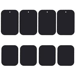 Uuustar Metal Plates for Magnetic Mount, 8PACK Metal Plates with Full Adhesive for Magnetic Car Mount Phone Holder