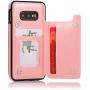 Phone Case for Samsung Galaxy S10e with Tempered Glass Screen Protector and Card Holder Wallet Cover Stand Flip Leather Cell Accessories Glaxay S 10e Gaxaly 10se Galaxies Se10 Cases Women Rose Gold