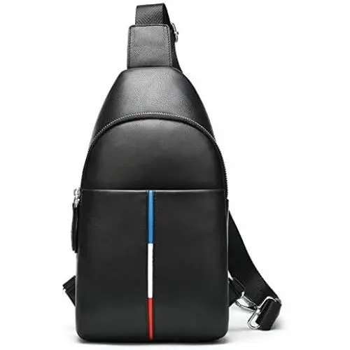 NKns Gifts for Men Leather Mens Chest Bag Casual Shoulder Bag Waterproof Backpack Waterproof Mobile Phone Bag NKns Gifts for Men Leather Mens Chest Bag Casual Shoulder Bag Waterproof Backpack Waterproof Mobile Phone Bag