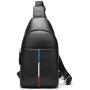 NKns Gifts for Men Leather Mens Chest Bag Casual Shoulder Bag Waterproof Backpack Waterproof Mobile Phone Bag