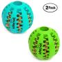 Idepet Dog Toy Ball, Nontoxic Bite Resistant Toy Ball for Pet Dogs Puppy Cat, Dog Pet Food Treat Feeder Chew Tooth Cleaning Ball Exercise Game IQ Training Ball