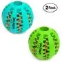 Idepet Dog Toy Ball, Nontoxic Bite Resistant Toy Ball for Pet Dogs Puppy Cat, Dog Pet Food Treat Feeder Chew Tooth Cleaning Ball Exercise Game IQ Training Ball