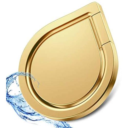 Cell Phone Ring Holder for Back of Phone Mount and Finger Grip iPhone Ring Kickstand (Gold)