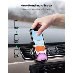 UGREEN Car Phone Holder Air Vent Mount Gravity Auto Clamp Retractable Cradle Clip Compatible for iPhone SE 11 Pro Max XR XS 8 7, Samsung S20 S10 A71 A70