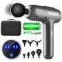 Massage Gun Muscle Neck Back Shoulder Massager- Handheld Deep Tissue Percussion Massager, Rechargeable Powerful Massager with 7 Massage Head Attachments & Portable Bag(Black)