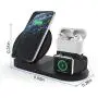Wireless Charger for AirPods Pro, Coobetter 3 in 1 Wireless Charging Station,Wireless Charging Stand Watch Charger Compatible with iPhone 11/11 pro /11 Pro Max/Xs/XS Max/XR/X / 8 /8P (Black)