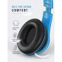 Mpow 059 Bluetooth Headphones Over Ear, Hi-Fi Stereo Wireless Headset, Foldable, Soft Memory-Protein Earmuffs, w/Built-in Mic Wired Mode, for Online Class, Home Office, PC/Cell Phones/TV