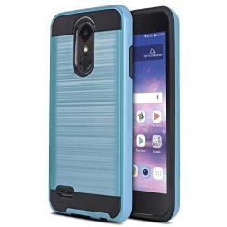 CasemartUSA Phone Case for [LG Rebel 4 LTE (L212VL, L211BL)], [Protech Series][Baby Blue] Shockproof Cover Impact Resistant for Rebel 4 LTE (Tracfone, Simple Mobile, Straight Talk, Total Wireless)