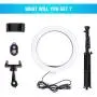 Yesker 10.2" Selfie Ring Light Dimmable with Tripod Stand Cell Phone Holder Mini Led Camera Ringlight for Live Streaming Makeup YouTube Video Photography Compatible iPhone Android Remote Control Yesker 10.2" Selfie Ring Light Dimmable with Tripod Stand Cell Phone Holder Mini Led Camera Ringlight for Live Streaming Makeup YouTube Video Photography Compatible iPhone Android Remote Control