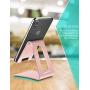 LORERAN Cell Phone Stand, Phone Dock, Phone Holder, Cradle for Smartphone and Tablet, Aluminum Stand Compatible with Samsung iPhone 11 Pro Xs Xs Max Xr X 8 7 6 6s Plus 5 5s 5c -(Rose-Pink)