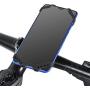 Enrilior GUB P8 Bicycle Silicone Mobile Phone Holder Cellphone Bracket Support for Motorcycle(Black)