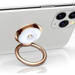 TORRAS Porcelain Cell Phone Ring Holder, [Case Friendly] Phone Stand Finger Kickstand Grip Ring Compatible with iPhone 11 Pro MAX XS X XR 8 SE, Samsung Galaxy S20 +Ultra Note10 Plus S9 8-Rose Gold