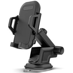 Maxboost DuraHold Series Car Phone Mount for iPhone 11 Pro Max Xs XR X 8 7 Plus SE,Galaxy S20 Ultra S10 S10+ S10e,Note 10,LG,Huawei,Pixel,Moto[Washable Sticky Gel Pad/Extendable Holder Arm (Upgrade)]