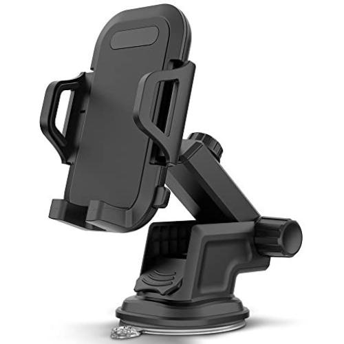 Maxboost DuraHold Series Car Phone Mount for iPhone 11 Pro Max Xs XR X 8 7 Plus SE,Galaxy S20 Ultra S10 S10+ S10e,Note 10,LG,Huawei,Pixel,Moto[Washable Sticky Gel Pad/Extendable Holder Arm (Upgrade)]