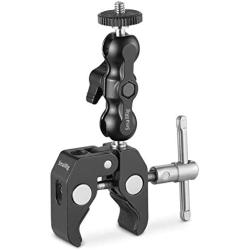 SMALLRIG Multi-Functional Ballhead Clamp Double Ball Adapter with Bottom Clamp - 2164