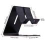 Rumfo Cell Phone Stand, Universal Portable Aluminum Desktop Charger Mount Holder Metal Charging Dock Cradle for Nintendo Switch iPhone Samsung Android Smartphones and Tablets (Blue)