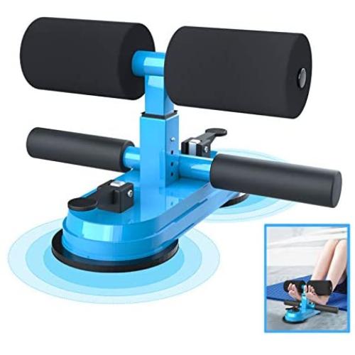 AERLANG Sit Up Bar for Floor, Upgraded Portable Sit Up Assistant Device Abdomen Exerciser with 2 Suction Cups, Adjustable Self-Suction Sit Up Bar, Household Fitness Equipment for Body Building