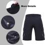 Ally Mens Mountain Bike Shorts Padded MTB Shorts Baggy Cycling Bicycle Bike Shorts with Padding Wear Relaxed Loose-fit