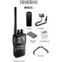 Uniden MHS75 Waterproof Handheld 2-Way VHF Marine radio, Submersible, Selectable 1/2.5/5 Watt Transmit Power. All USA/International and Canadian Marine Channels - Color Black