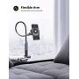 Phone Holder Bed Gooseneck Mount - Lamicall Cell Phone Clamp Clip for Desk, Flexible Long Arm Headboard Bedside Lazy Bracket, Overhead Table Stand, Compatible with iPhone 11 Pro Xs Max XR X 8 7 6 Plus