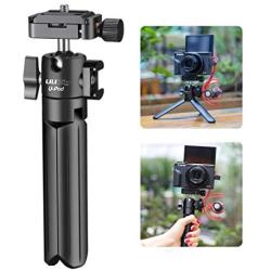 ULANZI U-Pod Aluminum Vlog Tripod w Cold Shoe Mount Handle Grip for Canon G7X Mark III M6 Mark II Sony RX100 VII A6400 A6100 A6600 Compact Cameras Mounting Microphone Vlogging