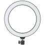 Qiilu LED Ring Light, 10 inch LED Ring Light Living Broadcast Selfie Fill Lamp Dimmable 3 Light Modes(Aluminum Alloy)