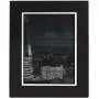 Happy Homewares Modern Polished Silver Aluminium & Black Glass 5" x 7" Picture Frame Happy Homewares Modern Polished Silver Aluminium & Black Glass 5" x 7" Picture Frame