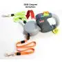 Wigzi Two Dog Retractable Non-Tangling Dog Leash with Innovative Gel Handle - Walk 2 Dogs Up to 50 lbs Each - 10 ft Leads Wigzi Two Dog Retractable Non-Tangling Dog Leash with Innovative Gel Handle - Walk 2 Dogs Up to 50 lbs Each - 10 ft Leads