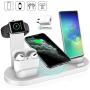 Wireless Charger, QI-EU 3 in 1 Qi-Certified Fast Charging Station for iWatch AirPods Pro, Wireless Charging Stand Compatible for iPhone 11/11Pro/11Pro Max/XR/Xs/Xs Max/X/8/8Plus Samsung Galaxy S20/S10