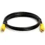 Cmple - 3FT RCA Subwoofer Cable (1 RCA Male to 1 RCA Male Composite Audio/Video Cord) S/PDIF Coaxial Cable, Digital AUD Cmple - 3FT RCA Subwoofer Cable (1 RCA Male to 1 RCA Male Composite Audio/Video Cord) S/PDIF Coaxial Cable, Digital AUD